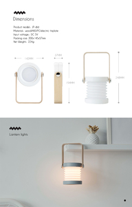 Modern <b>LED</b> Dimmable Smart Touch Control Rechargeable Eye 3CCT 2-Year Warranty Lantern Desk Lamp Hand-held Night <b>Light</b> - Product Image 3