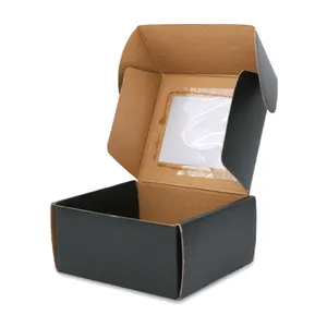 定制瓦楞纸板装运箱商品展示包装牛皮纸盒带标志包装