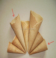 Machine automatique de fabrication de gaufrettes de biscuits comestibles pour la crème glacée et le café