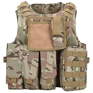 Duurzame Multifunctionele Gevechts Outdoor Tactische Trainingsvest Plaatdrager Met Mag Pouch - Product Image 3