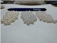 Perles d'Akoya d'eau douce rondes parfaites de 5-6 mm, lustre miroir métallique, perles en vrac pour la fabrication de bijoux fins DIY