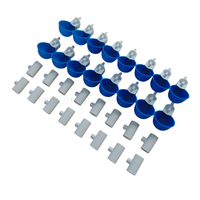 Nouvel ensemble de 16 abreuvoirs automatiques en PVC pour volailles, distributeur d'eau pour poulets, pigeons, cailles, cages d'élevage et fermes