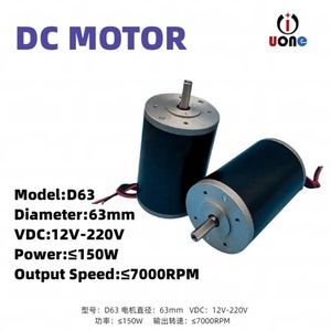 Customized 76mm 60mm Custom 12v 24v 63ZYT Brushed DC Motor High Torque with Rated Power 50w 75w 100w 150w Upto 200w - Product Image 3