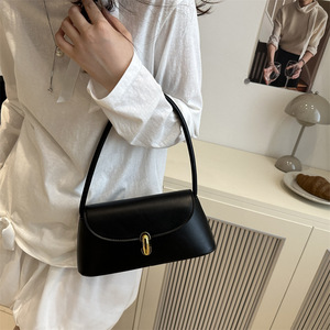 Wholesale Korean Version Simple Portable Small square PU Women's Bag 2025 Summer New Fashion Cover Closure Single <strong>Strap</strong> <strong>Shoulder</strong> - Product Image 4