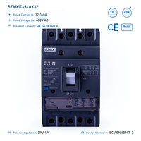 Disjoncteur modulaire Eaton BZMX 32A 3 pôles 36kA à déclenchement thermomagnétique 400V AC pour tableau de distribution industriel