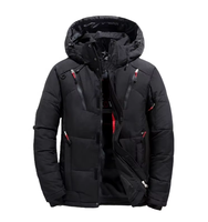 Veste matelassée à capuche pour homme, longue, décontractée, isolante thermiquement, pour l'hiver, idéale pour les sports de plein air, chaude et tendance, en promotion