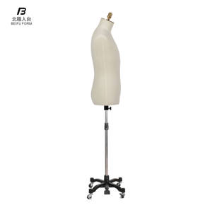 Manichino Maschile Mezzo Busto <span class=keywords><strong>di</strong></span> Alta Qualità Beifuform, Taglia CN, per Sartoria e Design, Altezza Regolabile - Product Image 2