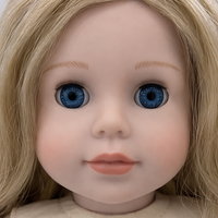 Poupée en vinyle personnalisable de 18 pouces, entièrement articulée avec corps en tissu doux, visage peint à la main, kit DIY pour enfants, cadeau, vente en gros, OEM, ODM