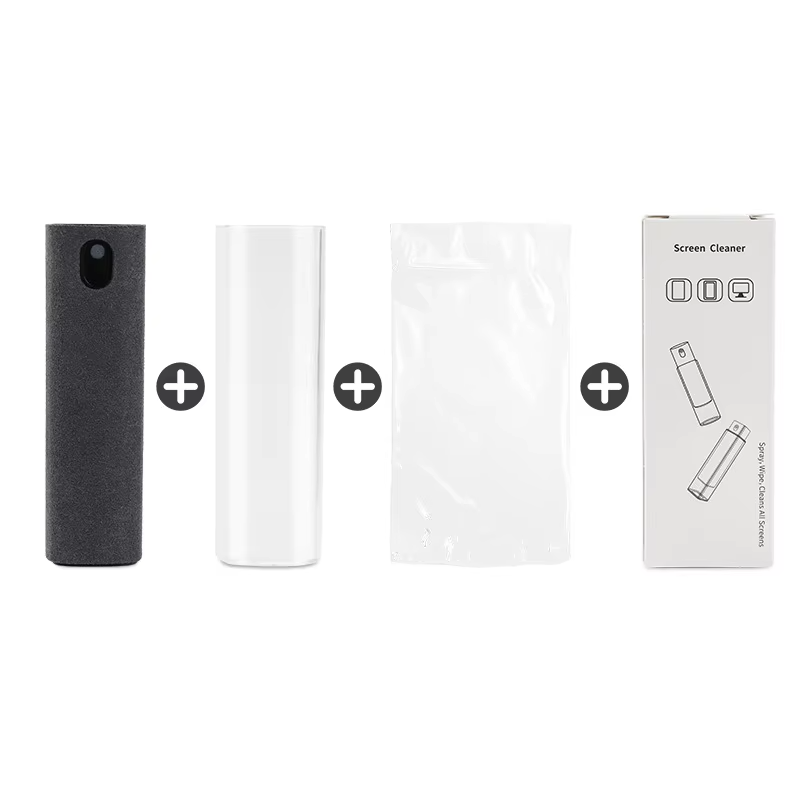 Gray cleaner+pc case+opp packaging+color box