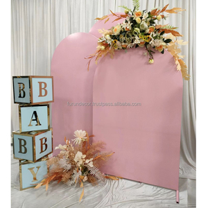 Arco de Boda Moderno de Acero Inoxidable FURUN, Panel de Fondo para Escenarios al Aire Libre y Fiestas de Cumpleaños, Tamaños y Colores Personalizados - Product Image 1