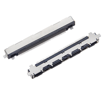 Signalisation différentielle basse tension 51 broches prise horizontale 0.5mm pas écran fil FFC FPC (Flat Flex) connecteurs