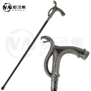 Bastón de Metal de Lujo de 93 cm, Bastón Decorativo de Aleación para Cosplay, Bastón de Caballero Antideslizante para Senderismo - Product Image 4