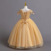 AC171 Vêtements pour enfants Robe de soirée pour fille Dernières robes longues Robe fleurie grande taille pour enfants d'été en gros de Chine