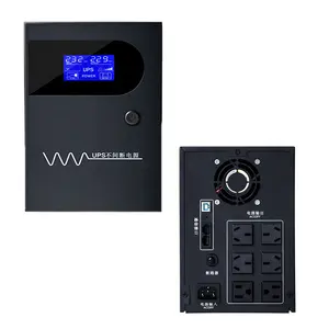 High Quality Online 3000VA/1800w 12V LCD UPS backup power uninterruptible power supply for House Home Appliances Telecom Serve