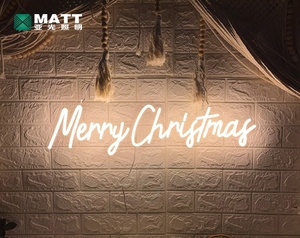 Panneau néon mat <span class=keywords><strong>2022</strong></span>, nouveau style, signe de vacances, joyeux noël, design sans quantité minimale de commande, haute qualité pour la décoration de fête - Product Image 3
