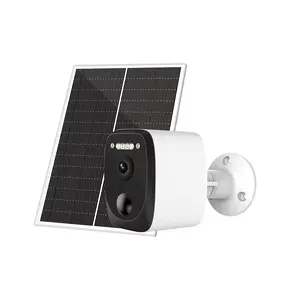 4G solar camera rechargeable 18650 battery wireless Auto Alarm security system Camera PIR human detection two- way audio