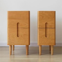 Table de chevet en bois massif avec jointure à mortaise et tenon, armoire de rangement moderne de style nordique pour chambre à coucher, mobilier de maison
