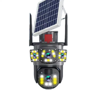 Cámara de Seguridad V380PRO 3MP HD 4G con Doble Lente, Detección de Movimiento, Seguimiento Automático, Energía Solar, Tarjeta SIM, Batería de Bajo Consumo de 10000 mAh