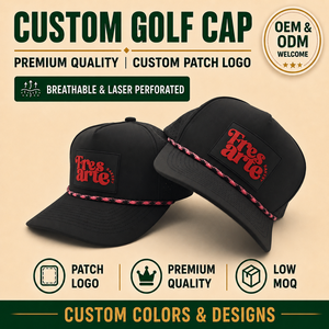 Exceptional Five Panel Solid <b>Waterproof</b> Golf <b>Hat</b> Custom Silicone Emblem Low MOQ OEM Laser Perforated Breathable Running Cap Wear - Product Image 1
