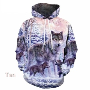 Felpe con Cappuccio 3D Unisex con Stampa di <span class=keywords><strong>Lupo</strong></span>, Design Modello 3D, Maglia Autunnale, Pullover per Uomo e Donna, Spedizione Diretta B2C B2B - Product Image 5