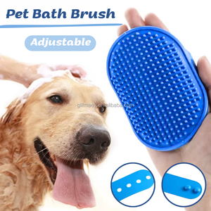Kit de toilettage pour chien et chat 6 pièces : lime à ongles électrique, brosse autonettoyante, brosse de bain en microfibre, brosse à dents pour doigts - Product Image 6