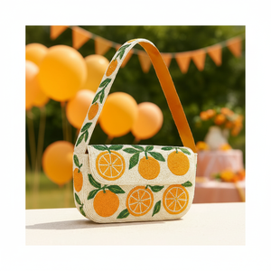 Sac en perles de rocaille fait main avec bandoulière - Product Image 1