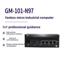 Mini PC Industri GM-101-N97 Komputer Kontrol Industri Tanpa Kipas dengan Windows 10 dan Grafis Terintegrasi