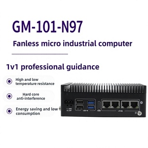 Mini <span class=keywords><strong>PC</strong></span> industriel Suzhou Hite GM-101-N97, ordinateur de contrôle industriel embarqué sans ventilateur avec <span class=keywords><strong>Windows</strong></span> <span class=keywords><strong>10</strong></span> et graphismes intégrés - Product Image 3