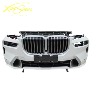 Grille de pare-chocs avant de haute qualité pour <span class=keywords><strong>X7</strong></span> G70 avec persiennes de feux antibrouillard et ensemble de ventilateur de radiateur - Ajustement universel - Product Image 1