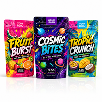 ZA Pack op maat bedrukte fruit snoep Mylar zakjes staande pouch kleurrijke snackverpakking voor gummies, snoepjes en kleine voedingsmiddelen