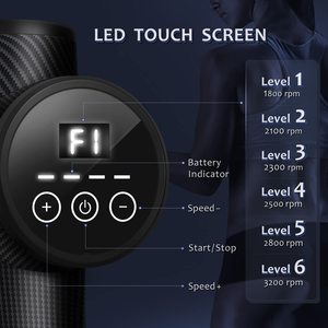 Luyao <span class=keywords><strong>Massage</strong></span> Gun 4 Heads & 30 Speed Niveaus <span class=keywords><strong>Deep</strong></span> <span class=keywords><strong>Tissue</strong></span> Massager Voor Atleten - Product Image 3