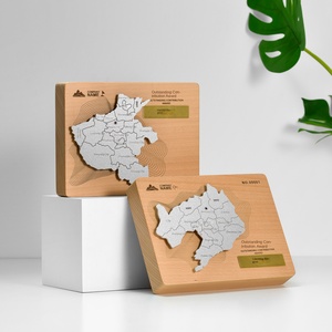 Rắn Gỗ Kim Loại cúp huy chương mảng bám thành phố tọa độ mốc thiết kế khắc laser tùy chỉnh kỷ niệm doanh nghiệp giải thưởng - Product Image 2