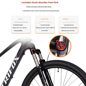 Cuadro de carbono 29er XC MTB TRIFOX <span class=keywords><strong>M2</strong></span> T800 para ruedas de aleación de aluminio Deore de 12 velocidades con horquilla bloqueable - Product Image 4