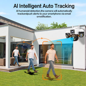 Caméra de sécurité CCTV WiFi 16MP, 4 objectifs, 4 écrans, <span class=keywords><strong>surveillance</strong></span> extérieure, caméra PTZ, vision nocturne, détection de mouvement, vision à distance - Product Image 5