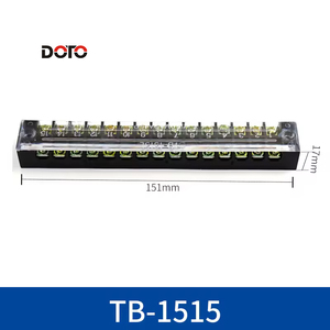Bloque de terminales 600V 15A <span class=keywords><strong>TB</strong></span>-1503 TB1504 TB1505 TB1506 <span class=keywords><strong>TB</strong></span>-1510 <span class=keywords><strong>TB</strong></span>-1512 Tira de terminales de bloque de barrera de cables - Product Image 6