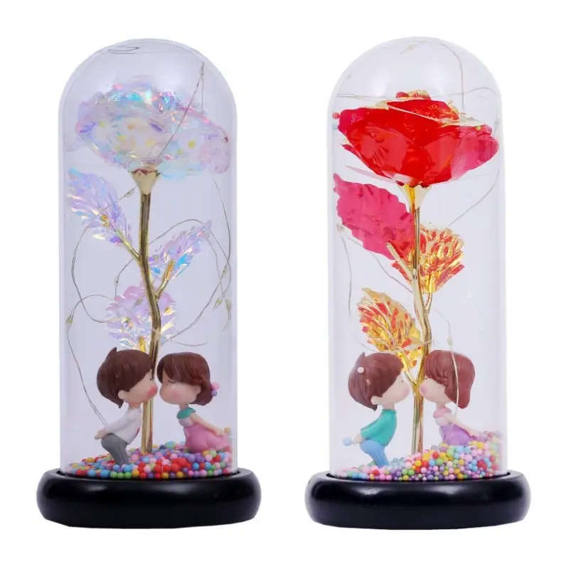 Fabriek Directe Verkoop Forever Rose In Glas Dome Uk Glazen Koepel Voor Planten Bloemen