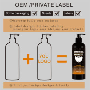 Gel de <span class=keywords><strong>Afeitar</strong></span> Antisensible de Larga Duración Barber, <span class=keywords><strong>Espuma</strong></span> Hidratante, OEM, Gel de <span class=keywords><strong>Afeitar</strong></span> a Base de Agua con Esencia de Plantas, Fresco y Confortable - Product Image 2
