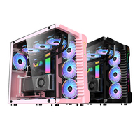 Boîtier PC Gaming Rose SNOWMAN, livraison directe usine, format Mid-Tower, faible MOQ, ATX avec USB 2.0/3.0