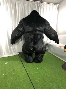 Disfraz de Mascota de dibujos animados para parque de atracciones, Animal negro, orangután, venta al por mayor - Product Image 6