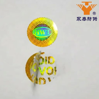 Étiquette holographique laser 3D personnalisée VOID anti-effraction avec design de sécurité