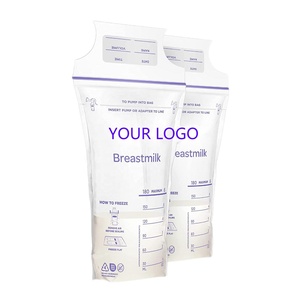 BPA free Leak Proof Baby Food Grade Stand Up Pouch Ziplock Breastmilk Storage Bags
