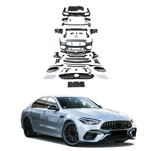 กันชนรถยนต์ W206 ขายส่ง สำหรับ C-Class C206 อัพเกรดเป็นสไตล์ C63 ปี 2022+ ชุดแต่งรถยนต์ อุปกรณ์ตกแต่งรถยนต์ อะไหล่รถยนต์ กระจังหน้า ปลายท่อไอเสีย - Product Image 1