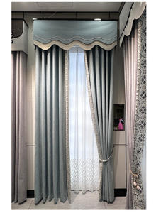 轻奢华法国银色奢华窗帘样板间窗帘 - Product Image 2