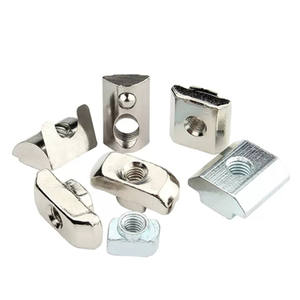 Fixation à tête de marteau <span class=keywords><strong>en</strong></span> <span class=keywords><strong>acier</strong></span> au carbone <span class=keywords><strong>galvanisé</strong></span> M4/M5/M6/M8, écrou coulissant à 8 fentes <span class=keywords><strong>en</strong></span> T pour <span class=keywords><strong>profil</strong></span>és <span class=keywords><strong>en</strong></span> aluminium de la série 40-40HM4 - Product Image 4