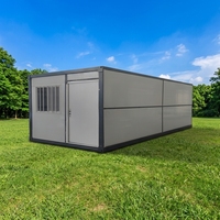Offres Spéciales : Maison Conteneur Modulaire Pliable de 20 pieds, Design Ferme, pour Camping, Boutique, Bureau, Bâtiment, ou Bureau à Domicile