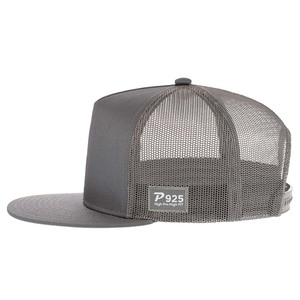 Casquette Trucker personnalisée en gros, 5 panneaux, couronne haute, structurée, visière plate, maille, snapback, vierge, style 6006, OEM - Product Image 3