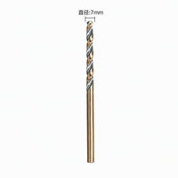 Forets en acier rapide HSS à queue droite de 5,9-6,8 mm, entièrement affûtés, pour métal, bois et plastique, fabrication OEM