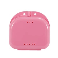 Boîte à prothèses dentaires, boîte à gouttières dentaires, étui pour appareils orthodontiques, étui de protection avec trous d'aération, pour fausses dents