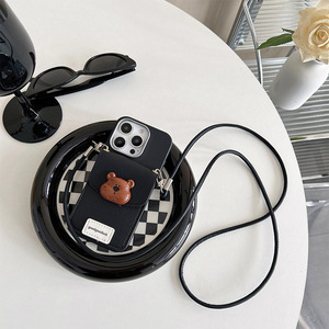 Sang Trọng Crossbody PU Ví Da Khe Cắm Thẻ Nhớ Silicone Bảo Vệ TPU Bán Buôn Của Phụ Nữ Điện Thoại Di Động Trường Hợp Đối Với iPhone 16 15 Promax - Product Image 2