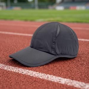 Unisex Black Breathable Waterproof 6-Panel Baseball Cap Fitted Adult Size Spring <b>Summer</b> Outdoor Sporty Mesh <b>Hat</b> - Product Image 3